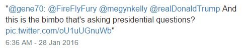 Trump calls Megyn Kelly a bimbo