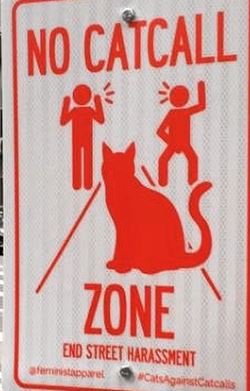 no catcall zone sign