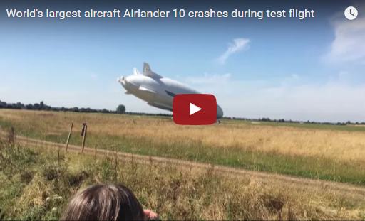 Airlander 10 crashes