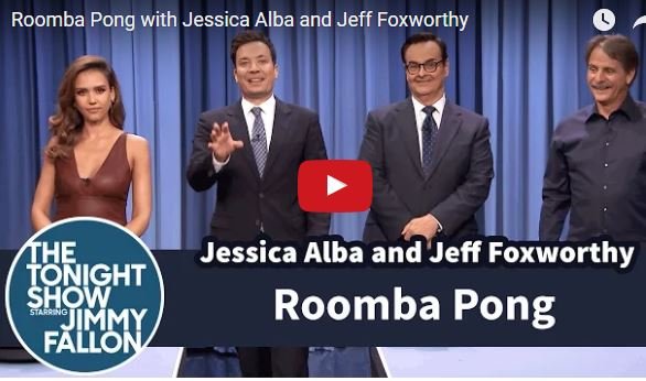 Roomba pong Jessica Alba, Jeff Foxworthy Jimmy Fallon