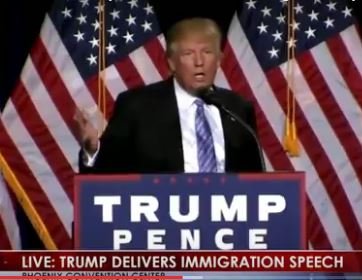 Trump delivers immigration speech in Phoenix, Arizona