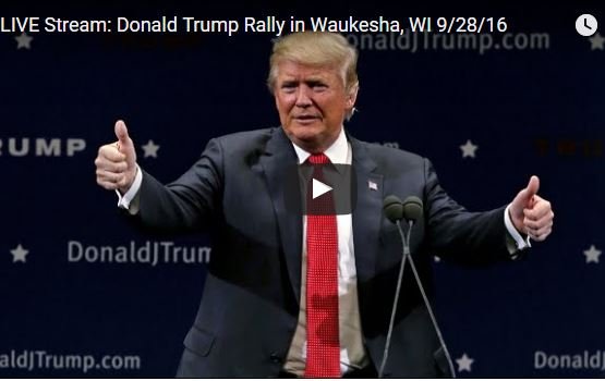 Donald Trump Rally in Waukesha, WI 9/28/16