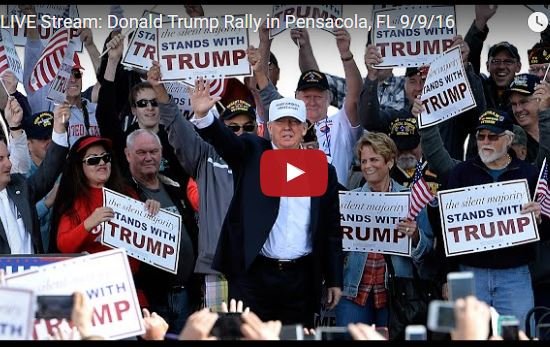 Donald Trump rally Pensacola, FL 9-9-16 live stream