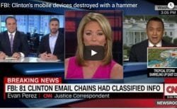 FBI says Clinton's staff destroyed her devices with a hammer
