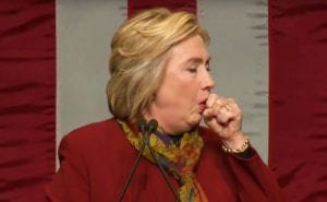 HIllary coughing