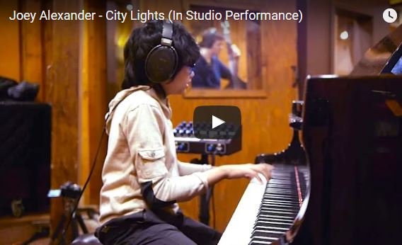 Joey Alexander playing City Lights in studio