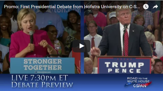 Presidential debate live stream