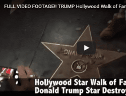 donald-trumps-star-on-walk-of-fame-vandalized