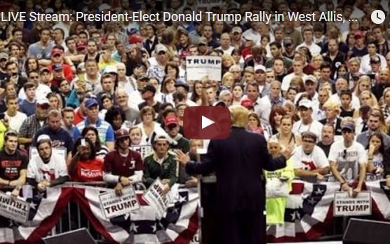 Live Stream Donald Trump USA Thank You Rally West Allis, Michigan 12-13-16