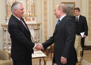 Rex Tillerson and Vladimir Putin - premier.gov.ru