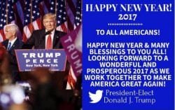 Donald Trump New Year's Tweet