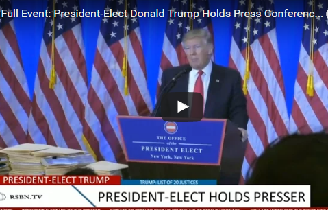 Donald Trump press conference 01-11-2017