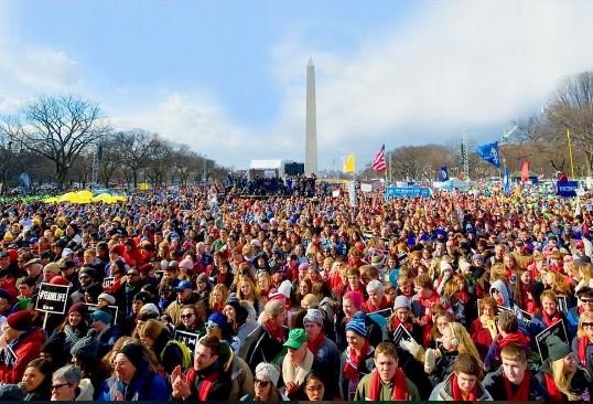 March for Life crowd