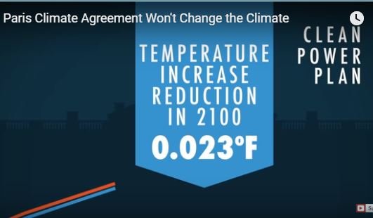 Paris Climate Agreement Won't help climate