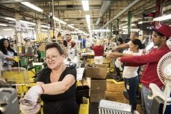 Workers at New Balance