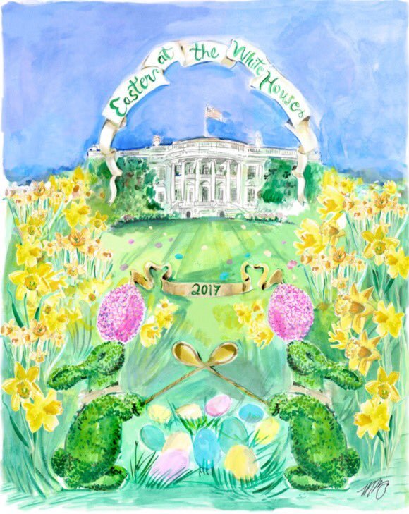 First Lady Easter card