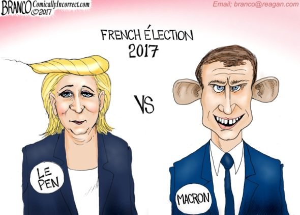 French Election 2017 Translated - A.F. Branco political cartoon