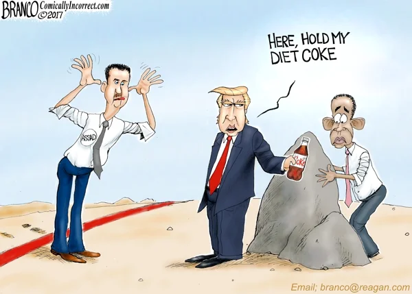 Leading from the Front - A.F. Branco political cartoon