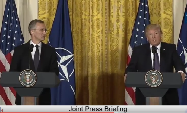 President Trump and NATO Secretary General Jens Stoltenberg