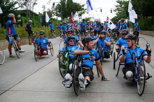 Wounded warrior soldier ride