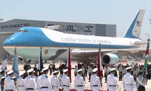 Air Force One Israeli Welcoming Ceremony