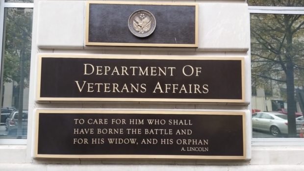 Department of Veterans Affairs sign