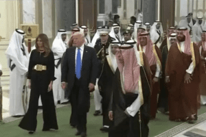 Donald Trump and Melania Trump Saudi Arabia