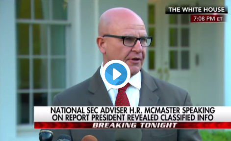 H.R. McMaster Trump did not disclose claissified information