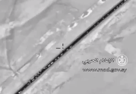 Russian Air Force ISIS convoy palmyra syria