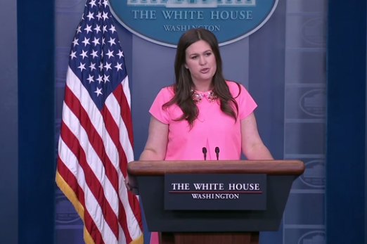 Sarah Huckabee Sanders white house press briefing