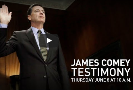 James Comey Senate testimony live stream 6-8-17