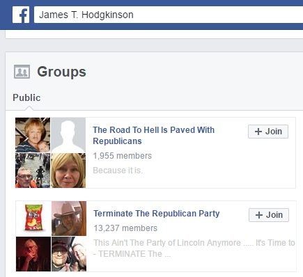 James T. Hodgkins facebook groups