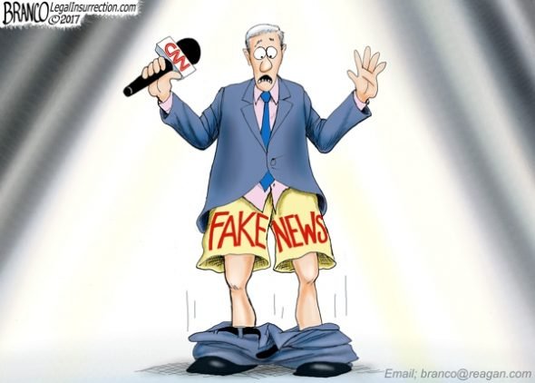 Very Fake News - A.F. Branco political cartoon