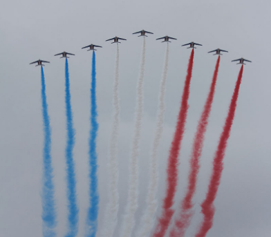 Patrouille de France's Alpha Jets Bastille Day
