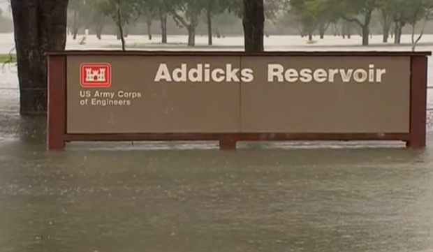 Addicks reservoir flooding