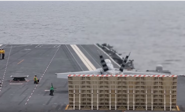 First launch of fixed wing aircraft from USS Gerald Ford