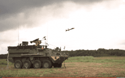 Stryker vehicle with javelin
