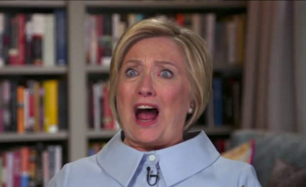 Hillary Clinton odd face