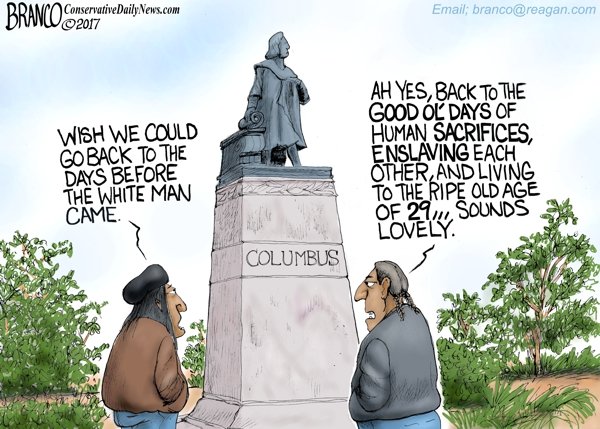 Indigenous People's Day - A.F. Branco Cartoon