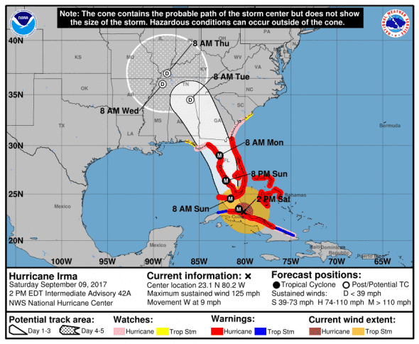 Irma cone and track 9-9 1400