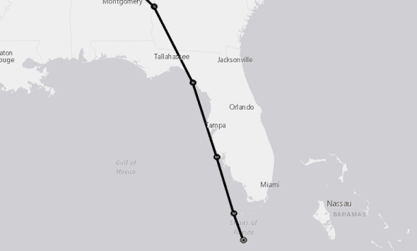Irma precise track 9-10 0200