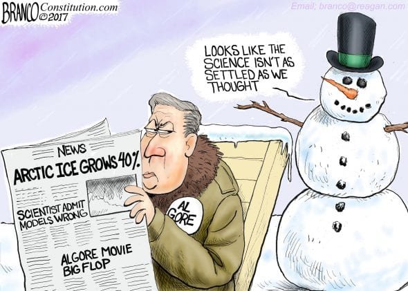 Out in the Cold - A.F. Branco Cartoon