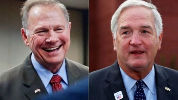 Roy Moore and Luther Strange
