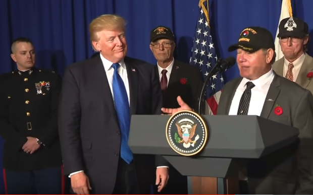 Donald Trump Vietnam 11-10-17 veterans event
