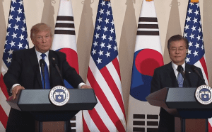 Donald Trump and Moon Jae-in press conference 11-7-17
