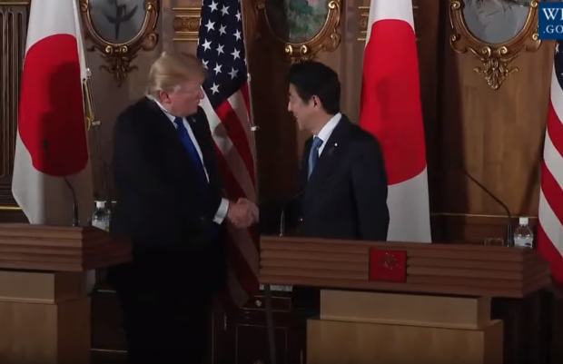 Donald Trump and Shinzo Abe joint press conference 11-6-17