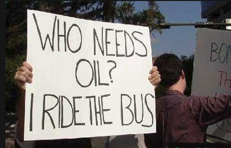 Who needs oil - stupid liberal sign