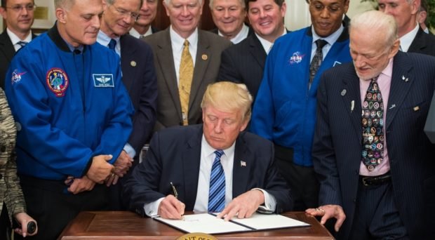 Donald Trump NASA signing