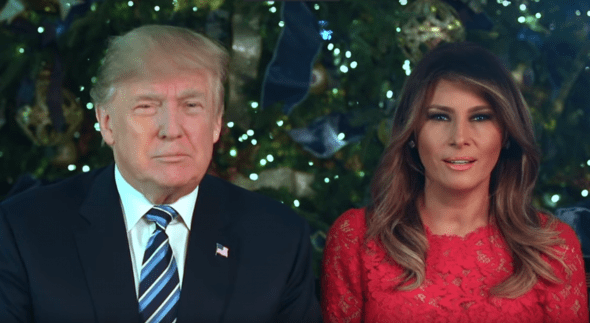 Donald Trump and Melania Trump Christmas Message 2017-2