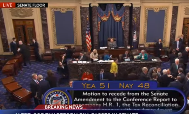 U.S. Senate vote on tax reform